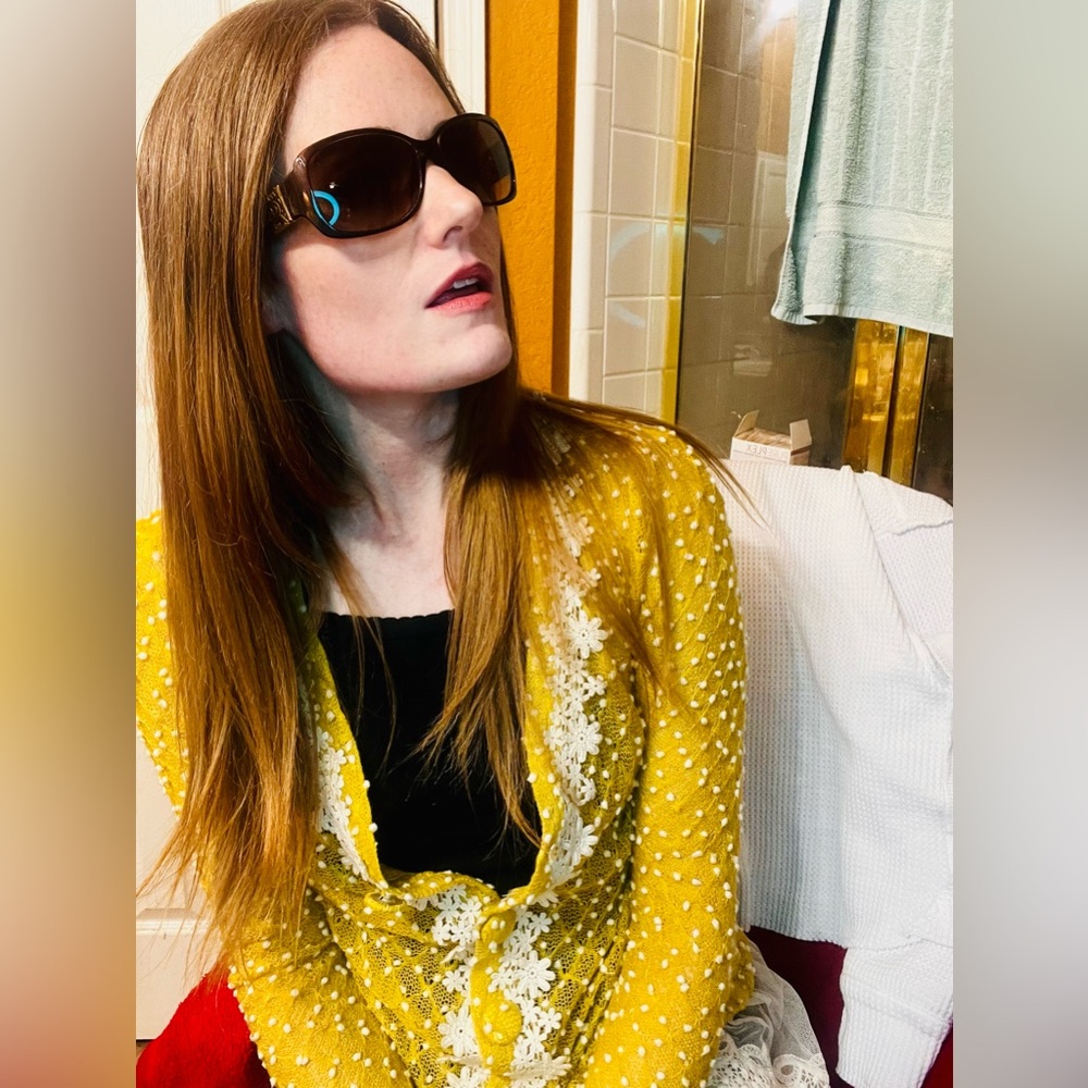 Coach Cocoa Sunglasses with Gold Detail - Picture 8 of 9